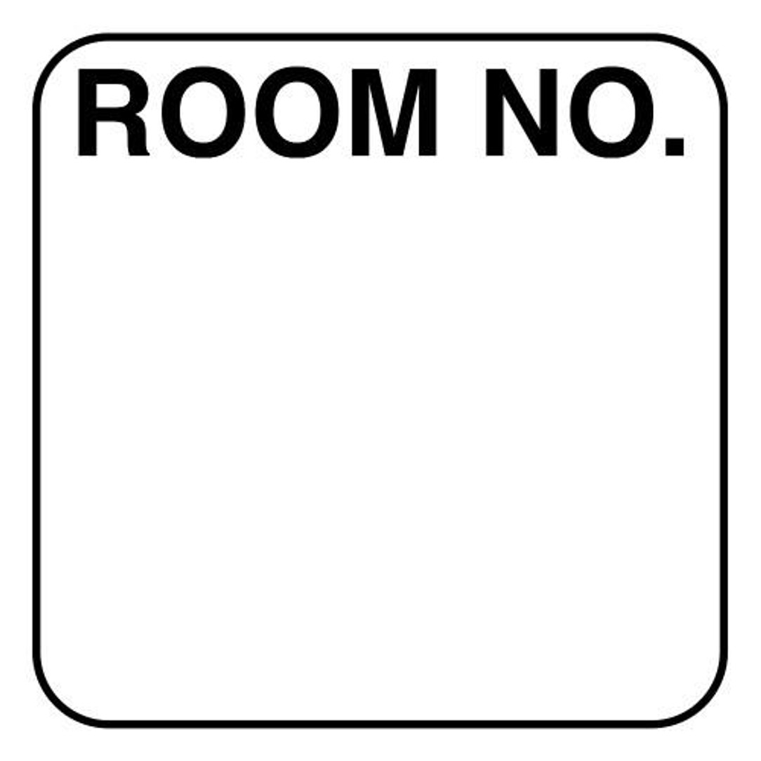 Standard Room Number Label 1 5/16" W x 1 5/16" H, 200/Roll Products 5030 First Products