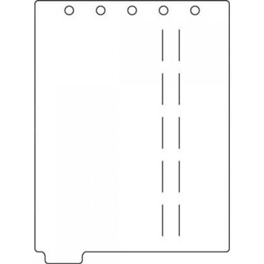 First Products Top Opening Poly Divider Page Blank Tab 