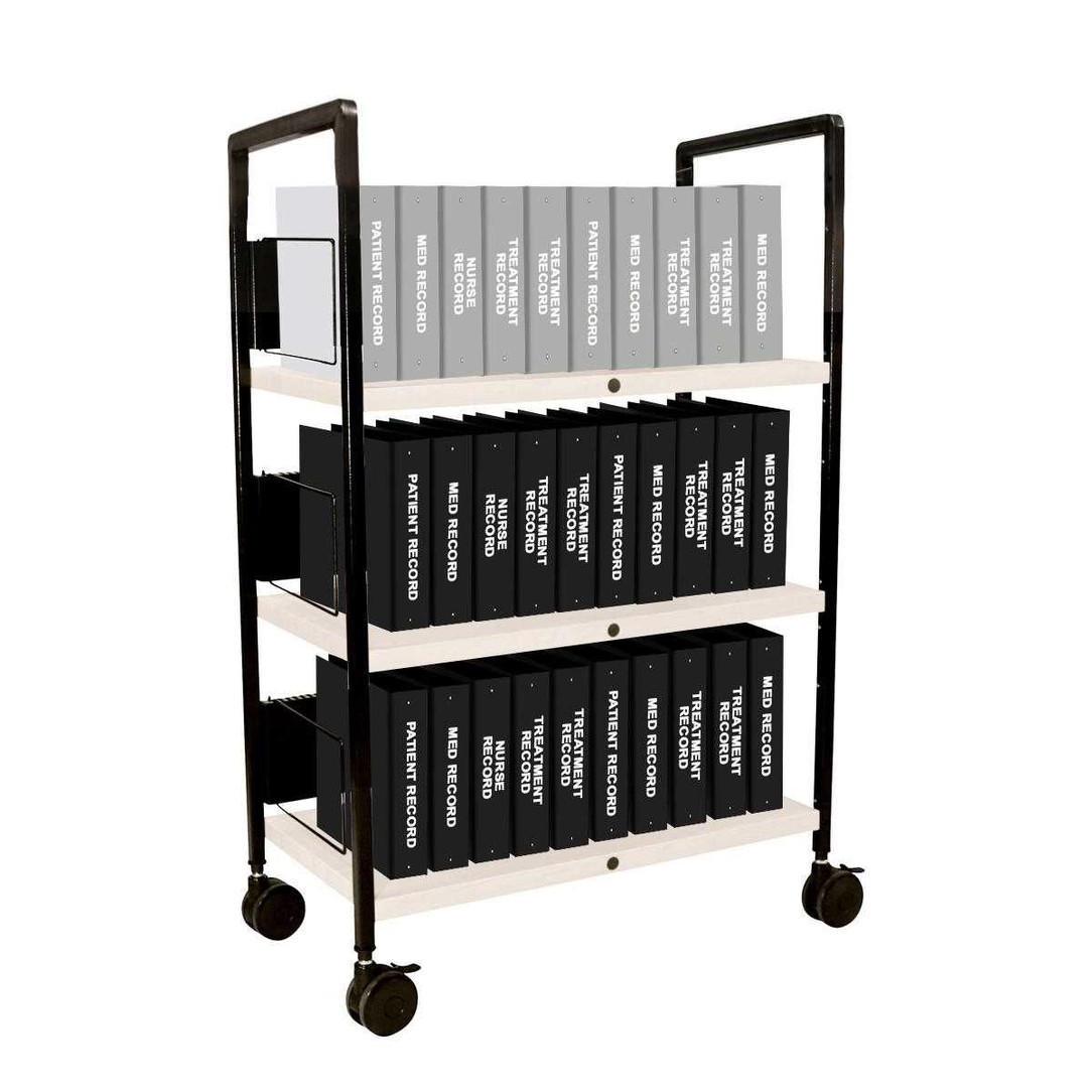 Mov-it Elite Chart Rack: Standard | Rolling Binder Storage Rack