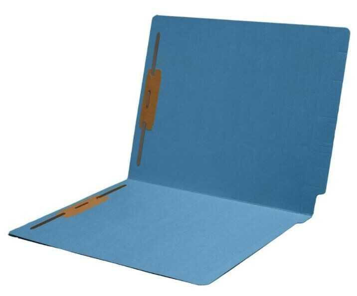 First Products Color Stock End Tab Folder - 14 pt thickness - 50 per box  