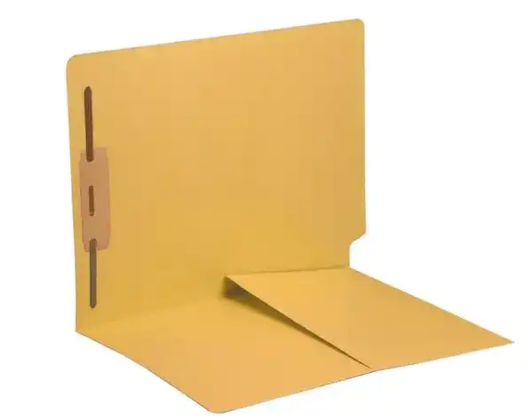 Yellow Letter Size Reinforced End Tab Folder Folders FP-9006-1P-DS First Products