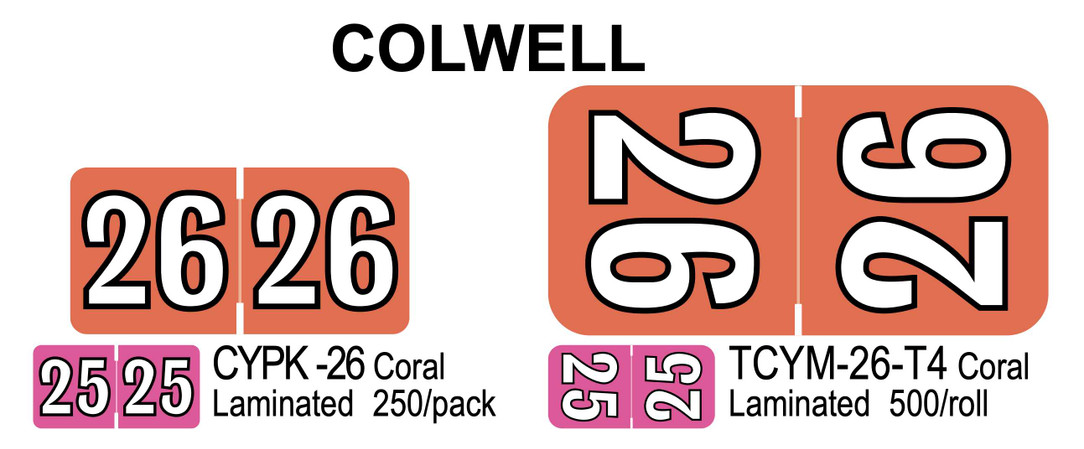  2026 COLWELL CYPK -26 Coral Laminated 250/pack 