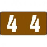 Kimdura Tab Compatible Vinyl Kimdura Numeric Label, Series 1280 