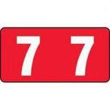 Kimdura Tab Compatible Vinyl Kimdura Numeric Label, Series 1280 