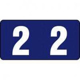 Kimdura Tab Compatible Vinyl Kimdura Numeric Label, Series 1280 