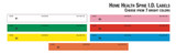 Spine I.D. Label Home Health -4 7/16" W x 1/2" H, 200/ Roll