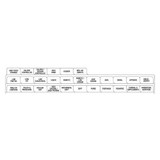First Products S/O Dietary 28 Tab Set Poly Dividers - Antimicrobial 