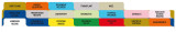 First Products T/O Dialysis 19 Tab Set Poly Dividers - Antimicrobial 