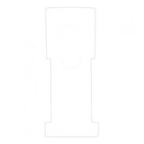 1-5/8" W x 5" H - Antimicrobial Stat Flag Alert Blank Products M2263 First Products