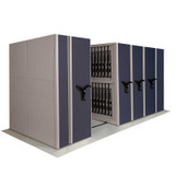 Low-Profile Mobile Aisle Shelf Storage Products FP-MOBILETRAK3-DS First Products