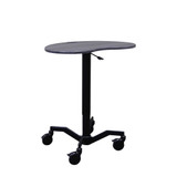 Mov-it Mobile Desk: Curved Large All Mobile Workstations FP-1030-R00-SD First Products