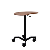 Mov-it Mobile Desk: Curved Large All Mobile Workstations FP-1030-R00-SD First Products