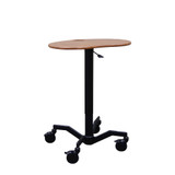 Mov-it Mobile Desk: Curved Small All Mobile Workstations FP-1035-R00-SD First Products