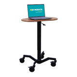 Mov-it Mobile Desk: Curved Small All Mobile Workstations FP-1035-R00-SD First Products
