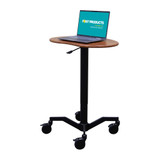 Mov-it Mobile Desk: Curved Small All Mobile Workstations FP-1035-R00-SD First Products