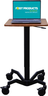 Mov-it Mobile Standing Desk: Rectangle All Mobile Workstations FP-1034-R00-SD First Products
