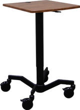Mov-it Mobile Standing Desk: Rectangle All Mobile Workstations FP-1034-R00-SD First Products