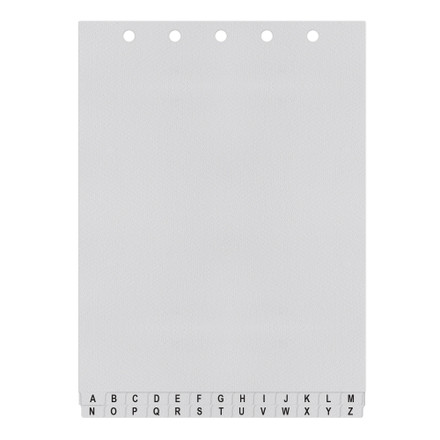 T/O Alphabetical (A-Z) 26 Tab Set Poly Dividers - Antimicrobial Products M2471 First Products T/O Alphabetical (A-Z) 26 Tab Set Poly Dividers - Antimicrobial Products M2471 First Products