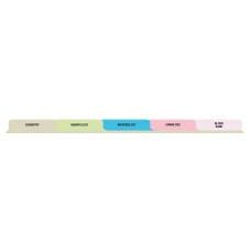 First Products T/O Laboratory 5 Tab Set Poly Dividers - Antimicrobial 