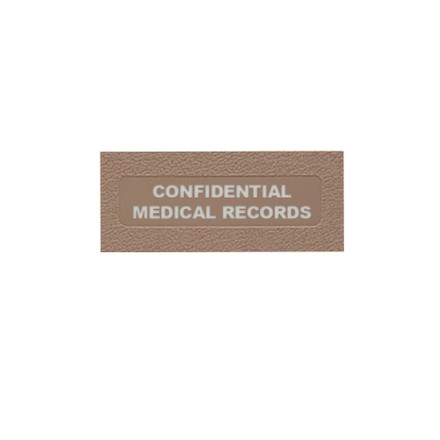 First Products Confidential Medical Records: Top Open  3 Ring - ALL 