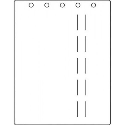 First Products Top Opening Stat-Flag Divider Page, No Tab Standard, White, Antimicrobial 