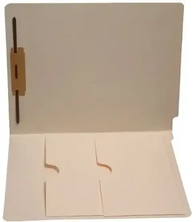 First Products Manila Letter Size Reinforced End Tab Folder - Double Pocket 