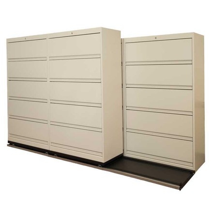 First Products Track-Mounted Storage System 