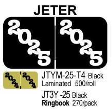 2025 JETER Year End Label Black Laminated 500/roll Year Labels Copy of SGYM-25-T4 First Products 2025 JETER Year End Label Black Laminated 500/roll Year Labels Copy of SGYM-25-T4 First Products