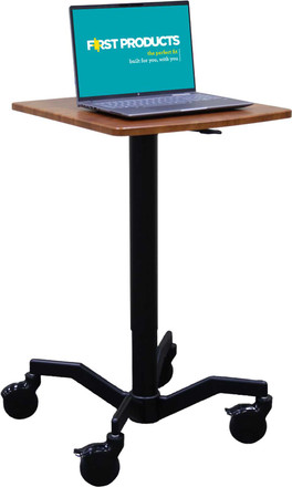 Mov-it Mobile Standing Desk: Rectangle All Mobile Workstations FP-1034-R00-SD First Products