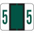 Kimdura Tab Compatible Vinyl Kimdura Numeric Label -Series 1282 