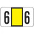  Jeter Compatible Numeric Label Laminated - Series 6100 