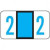  Jeter Compatible Numeric Label Laminated - Series 6100 