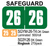  2026 SAFEGUARD SGYM-26-T4 DK Green Laminated 500/roll 