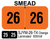  2026 SMEAD SJYM-26-T4 Orange Laminated 500/roll 