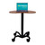 Mov-it Mobile Desk: Curved Large All Mobile Workstations FP-1030-R00-SD First Products