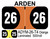  2026 ARDEN ADYM-26-T4 Orange Laminated 500/roll 