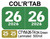  2026 COL’R’TAB CTYM-26-T4 DK Green Laminated 500/roll 