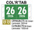  2026 COL’R’TAB CRYM-26-CT5 DK Green Laminated 500/roll 