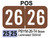 2026 POS PBYM-26-T4 Brown Laminated 500/roll Year Labels PBYM-26-T4 First Products
