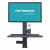 Fixed Counter Monitor Mount Workstation