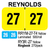 2027 REYNOLDS RRYM-27-T4 Yellow Laminated 500/roll