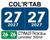  2027 COL’R’TAB CTYM-27-T4 DK Blue Laminated 500/roll 