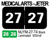 2027 MEDICAL ARTS - JETER MJYM-27-T4 Black Laminated 500/roll