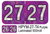 2027 HOLOGRAPHIC HPYM-27-T4 Purple Laminated 500/roll