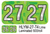  2027 HOLOGRAPHIC HLYM-27-T4 Lime Laminated 500/roll 