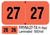 2027 PMA FLUORESCENT FRYM-27-T4 Fl Red Laminated 500/roll
