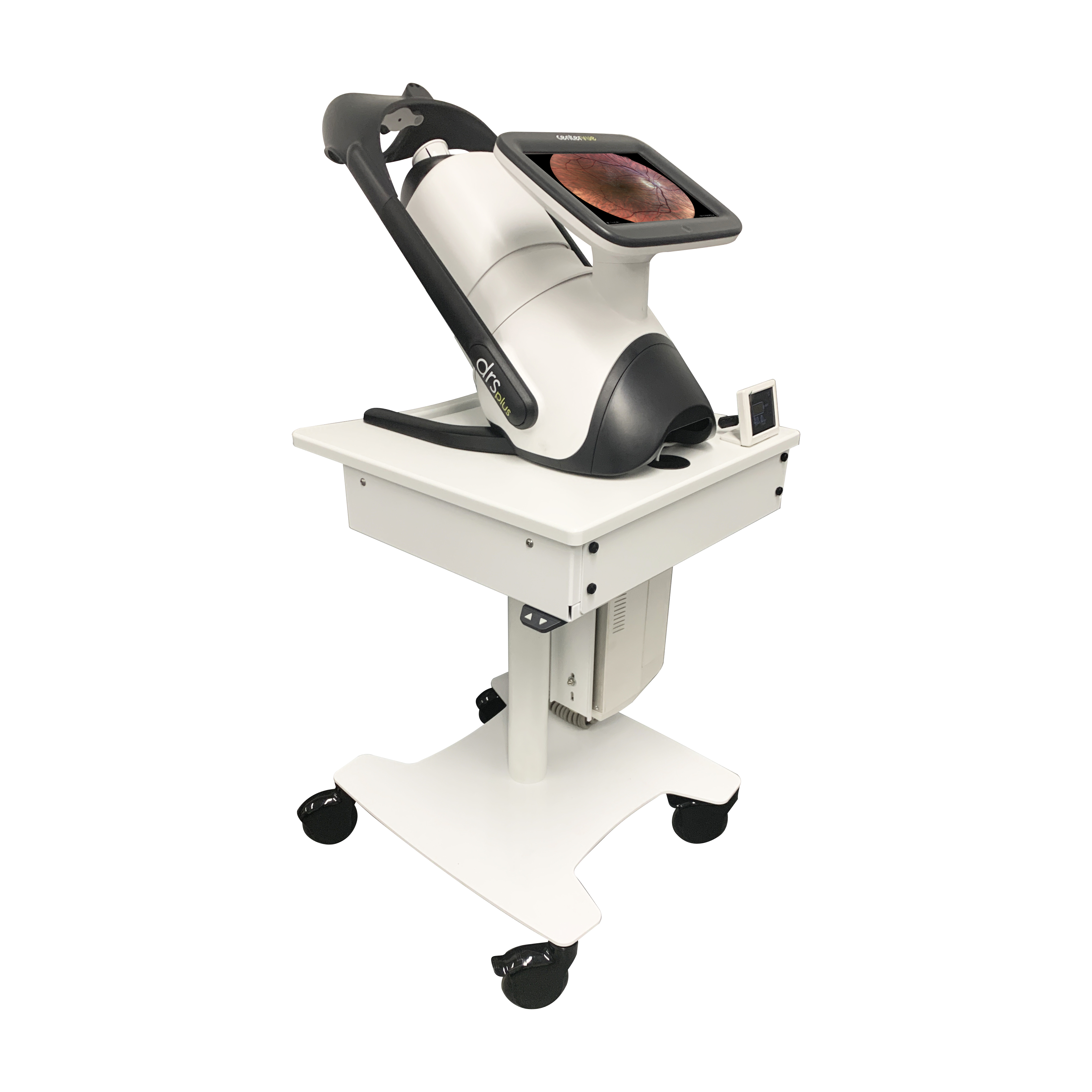 ustom cart designed by First Products for iCare DRSplus TrueColor confocal fundus imaging system
