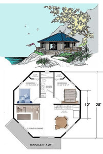   MODEL OCTAGON 710  SQ/FT 31' DIAMETER HURRICANE  RESISTANT   2 BEDROOM 1 BATH