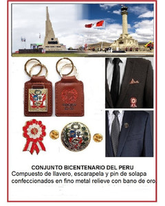 Conjunto  Bicentenario del Perú (3 piezas )
