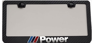   BMW 3D Power  Simulated Carbon Fiber License Frame